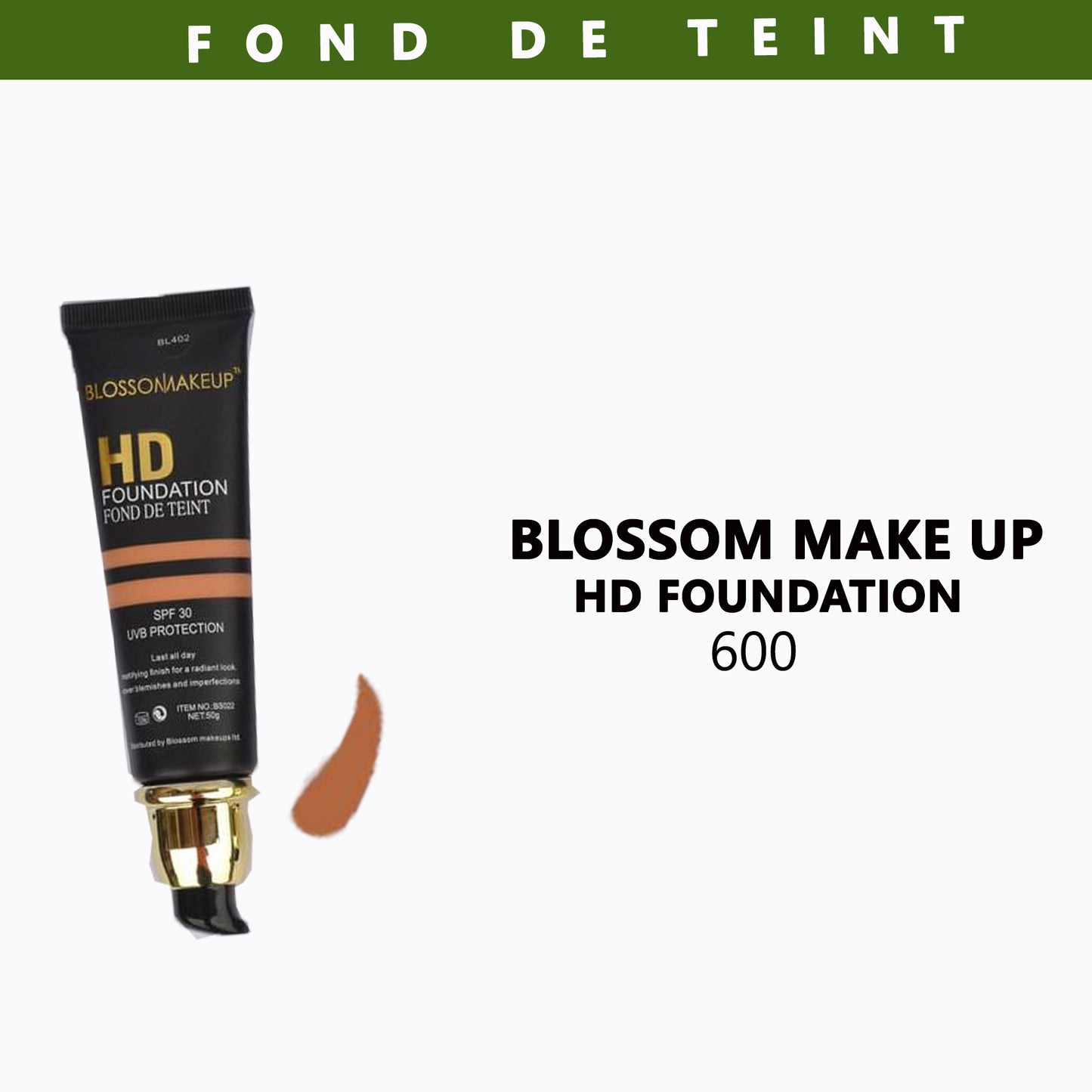 Blossom Makeup HD Foundation Tube