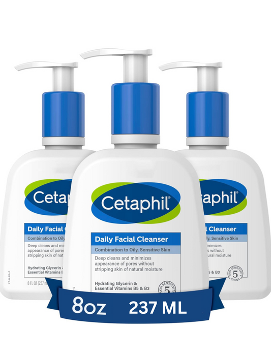 CETAPHIL Daily Facial Cleanser for Sensitive, Combination to Oily Skin