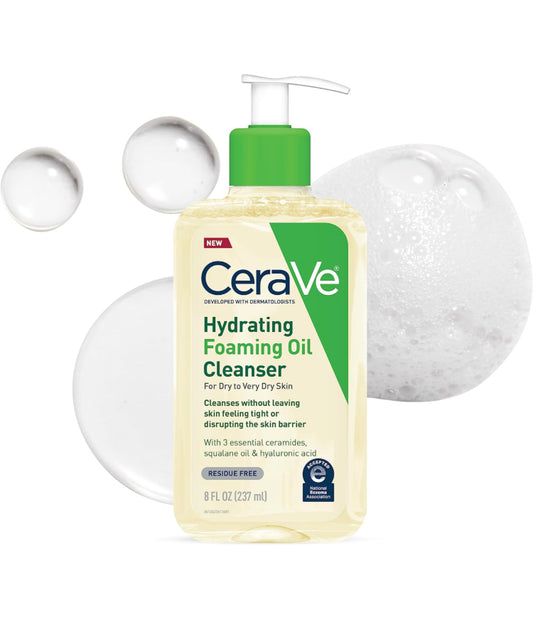CeraVe Hydrating Foaming Oil Cleanser 8 FL Oz
