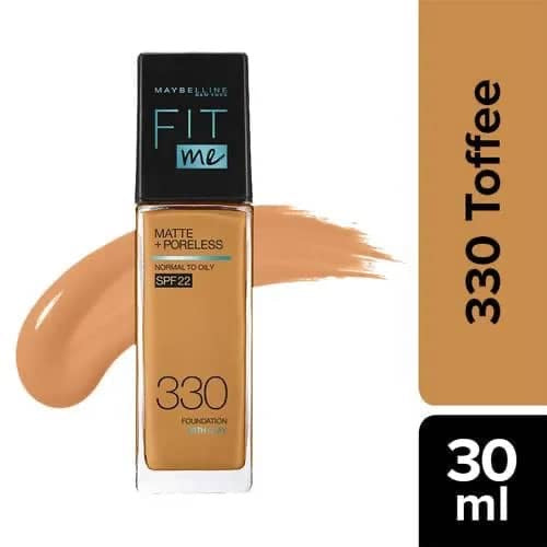 Maybelline New York Fit Me Matte+Poreless Fond de Teint Liquide