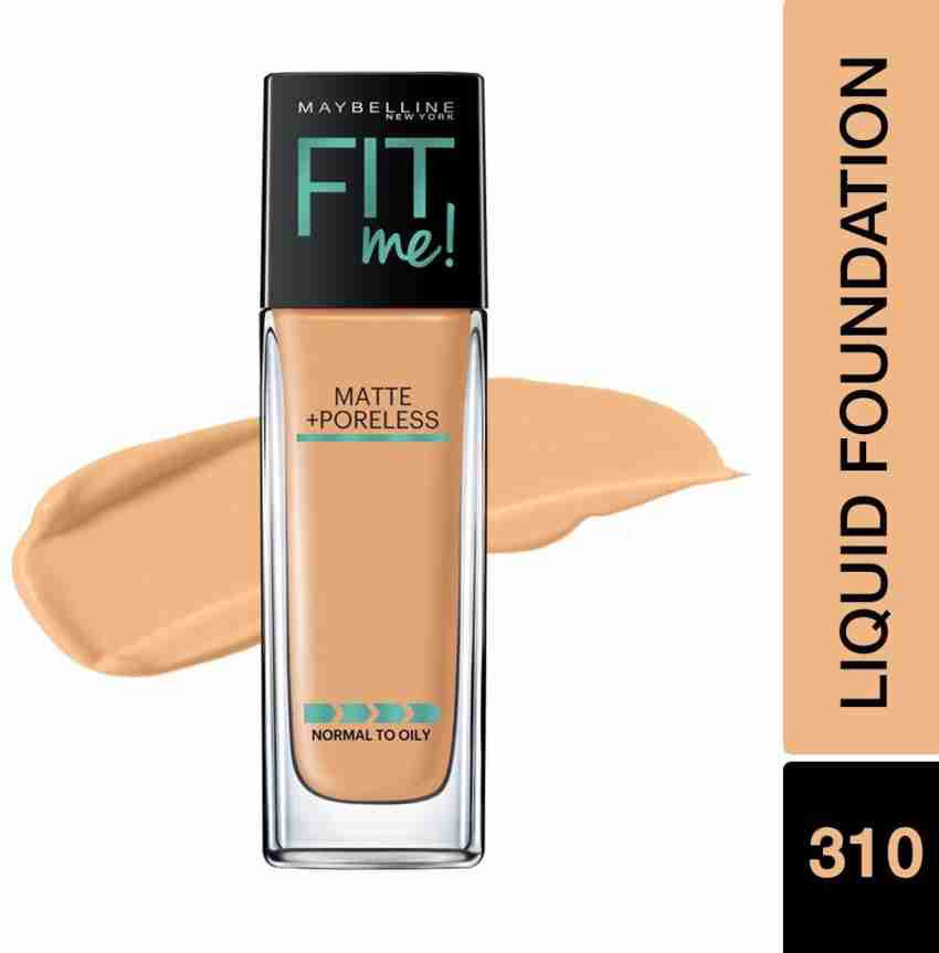 Maybelline New York Fit Me Matte+Poreless Fond de Teint Liquide