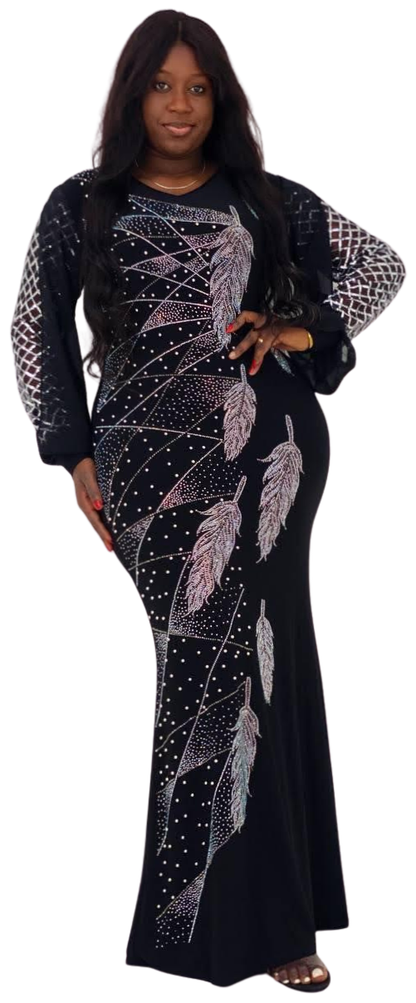 La Busca Fashion Robe Soirée Feuille