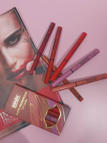 iMAGIC 6 Piece - Matte Waterproof Lip Liner kit