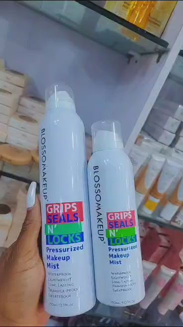 Blossom Grip, Seals n Locks Makeup Spray